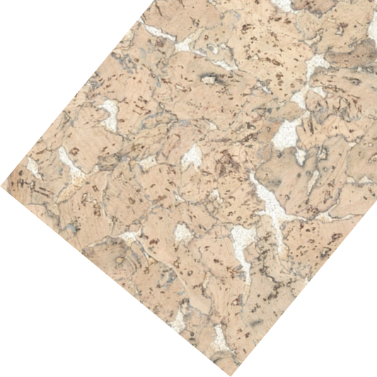 Dekorative Kork-Wandfliesen - Creme - 1 Fliese - 0.18m2