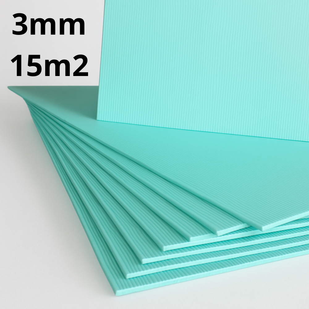 Unterlage XPS 3mm - Wärmedämmung für Laminat- und Holzböden - 5-50 m2 - Hohe Qualität