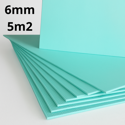 Unterlage XPS 6mm - Wärmedämmung für Laminat- und Holzböden - 5-30m2 - Hohe Qualität