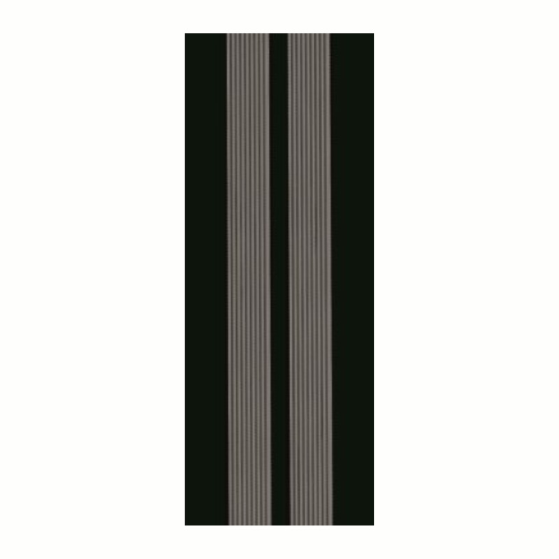 Black anti-slip self-adhesive angle stair nosing, enhances step visibility and provides secure footing on stairs