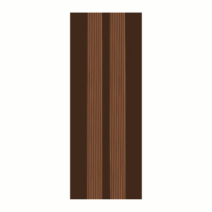 Brown anti-slip self-adhesive angle stair nosing, enhances step visibility and provides secure footing on stairs