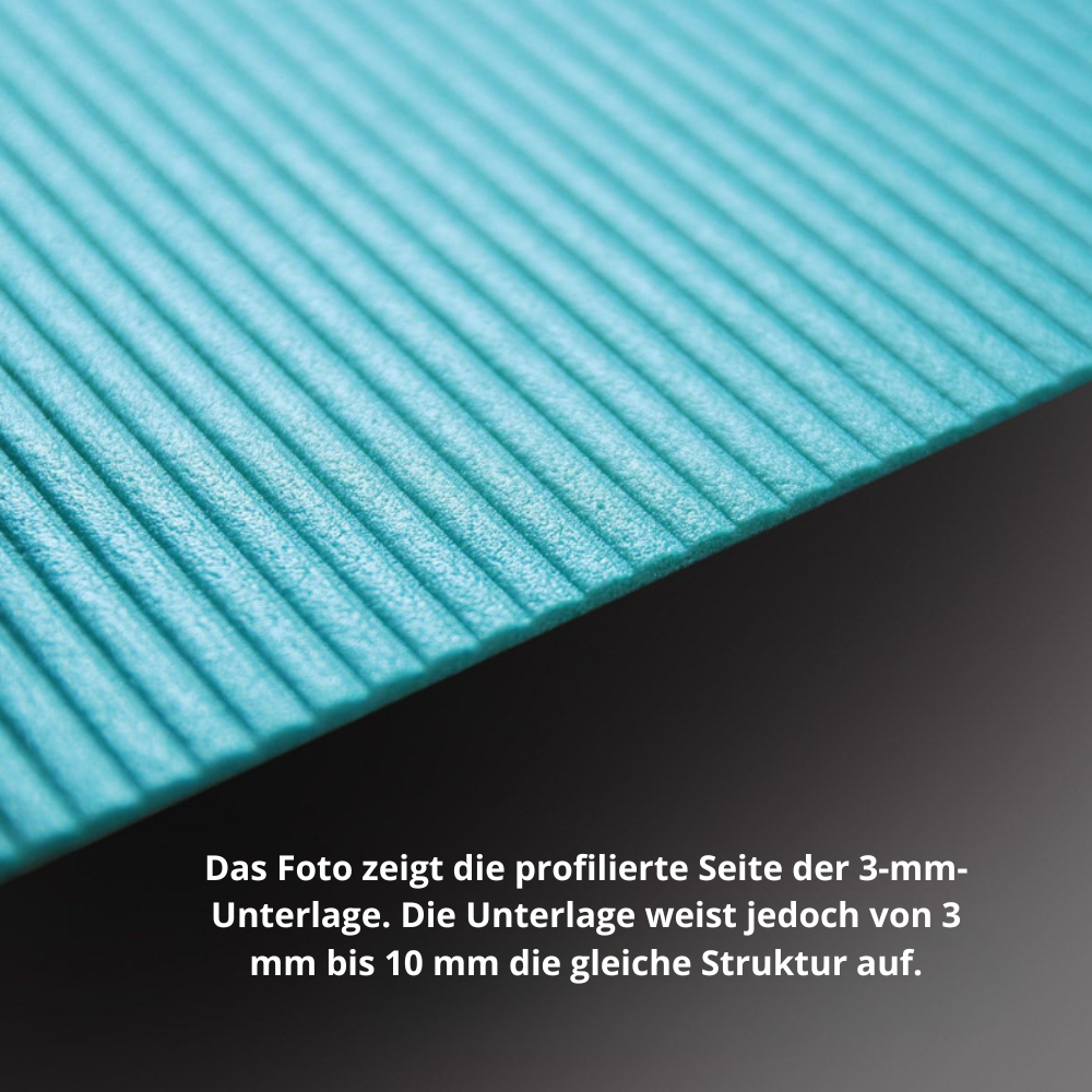 Unterlage XPS 10mm - Wärmedämmung - Laminat- & Holzböden - 4 - 12 m2  - Sehr hohe Qualität - Einfach zu installieren