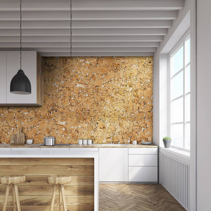 Dekorative Kork-Wandfliesen - Beige - 1 Fliese - 0.18m2