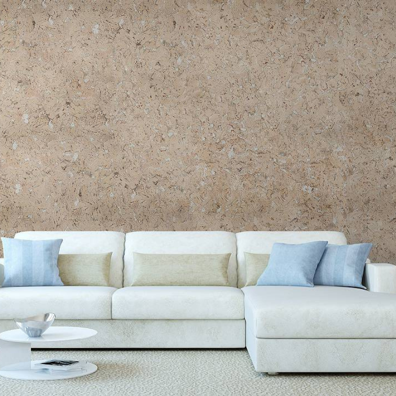 Dekorative Kork-Wandfliesen - Creme - Muster - 1 Streifen