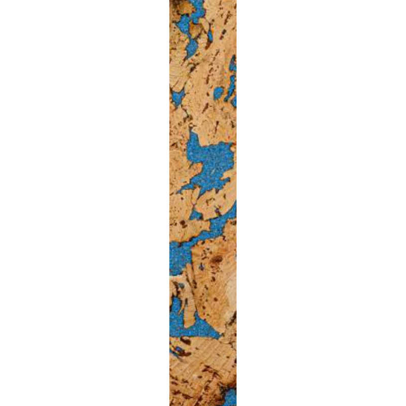 Dekorative Kork-Wandfliesen - Blau - Muster - 1 Streifen