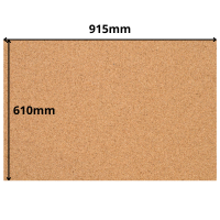 Cork Sheet - 915x610mm - 5mm - Décor and DIY - Pack of 1
