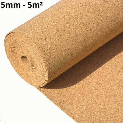 Korkrolle Unterlage 5mm 5m2 (53.81 sqft)